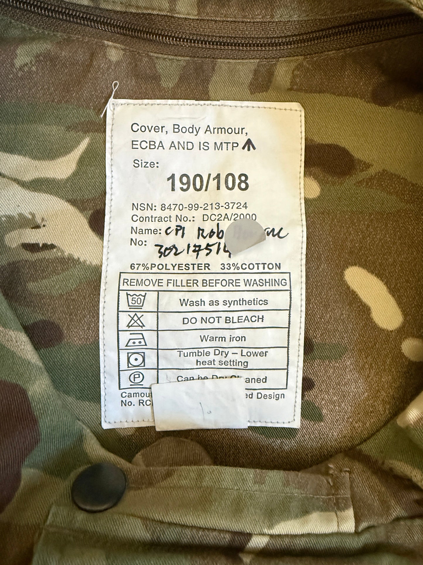 MTP ECBA (Enhanced Combat Body Armour) Vest