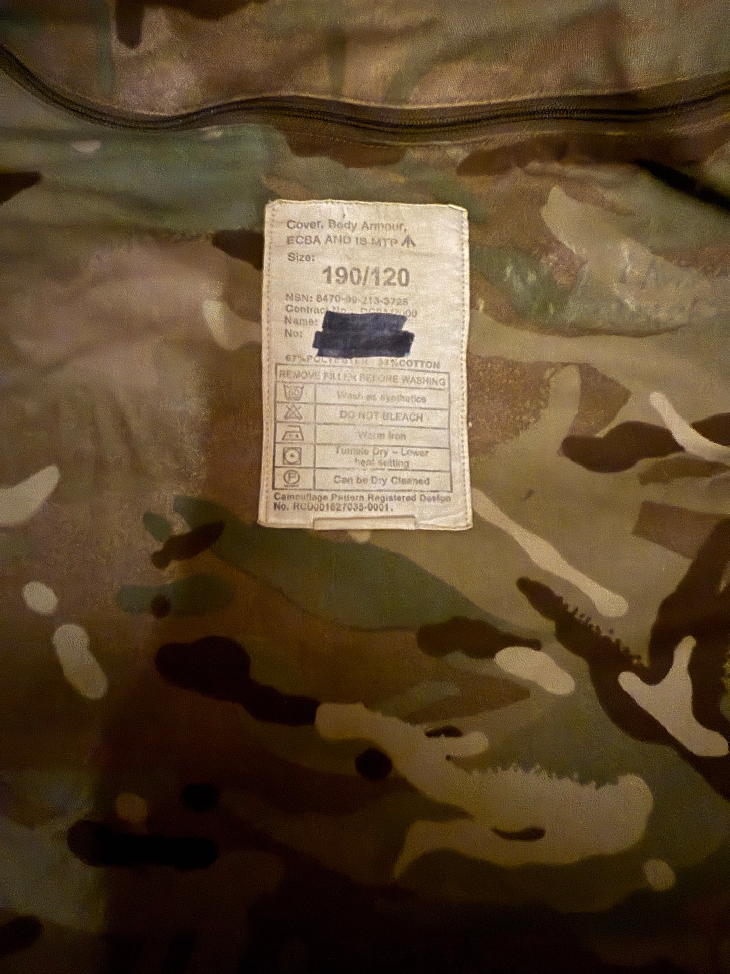 ECBA Flak Jacket MTP With Filler/Soft Armour