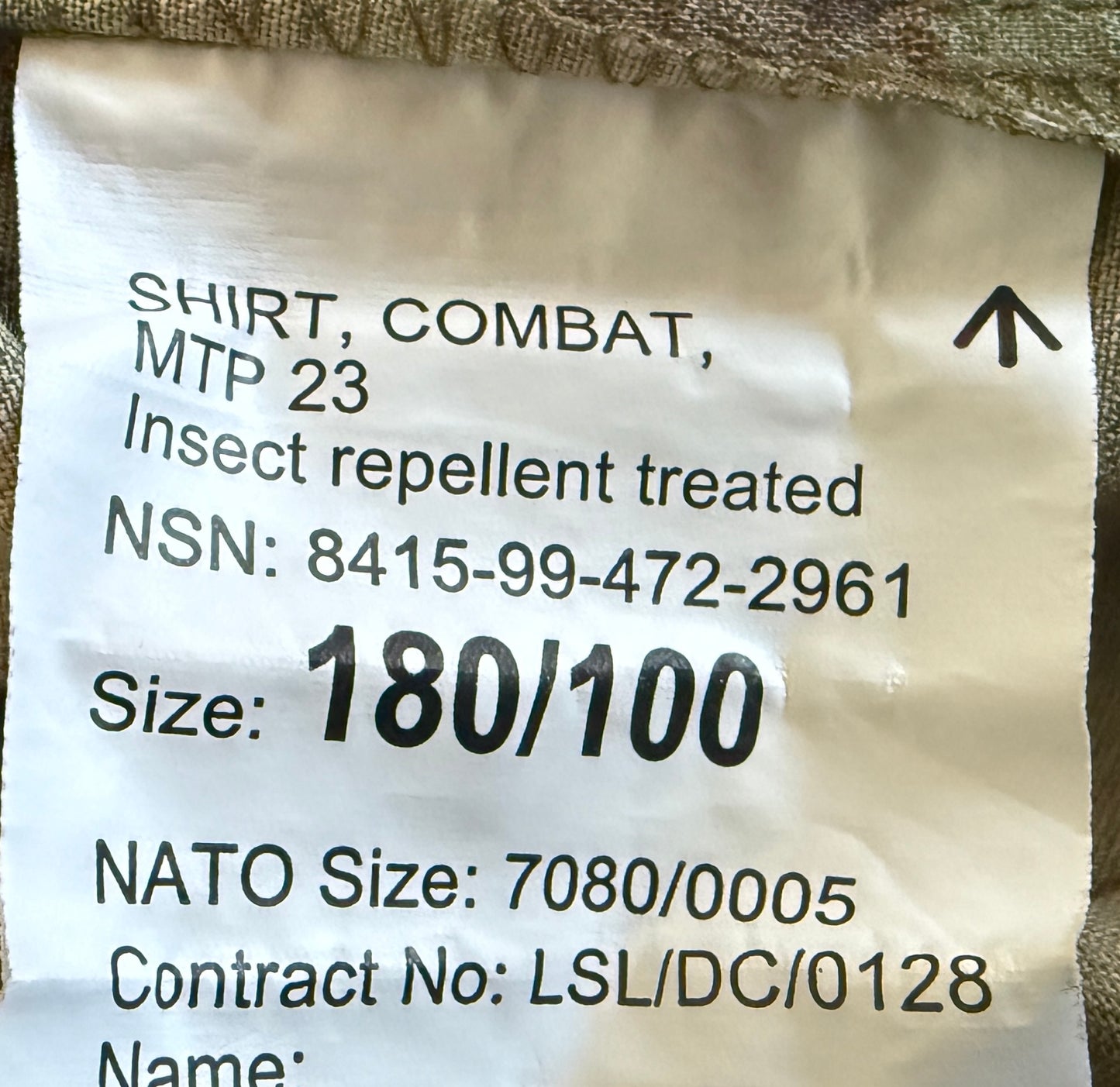 British Army MTP23 Field/Combat Shirt