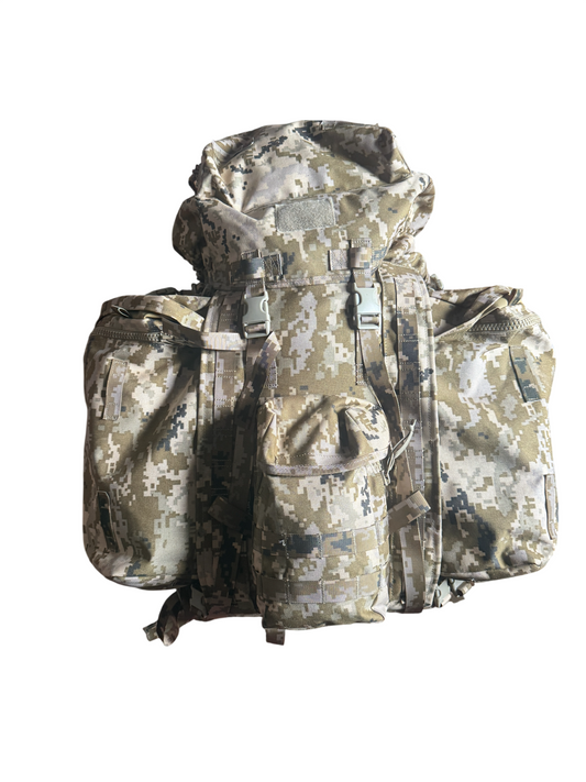 FlamePro Ukrainian MM14 PLCE Style Bergen + Side Pouches 120L