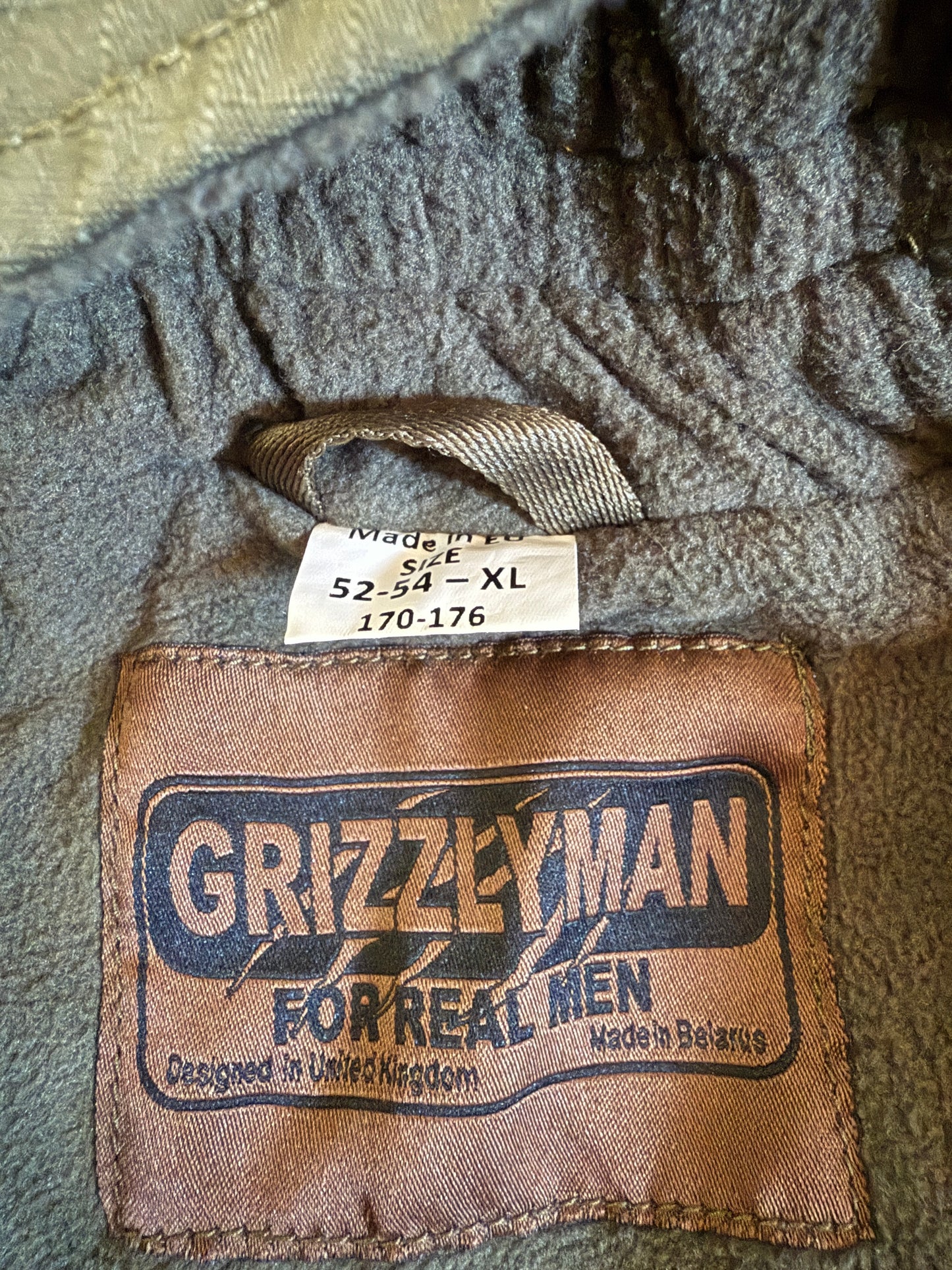 Belarus "Grizzlyman" Fleece Gorka Anorak 52-54/3-4