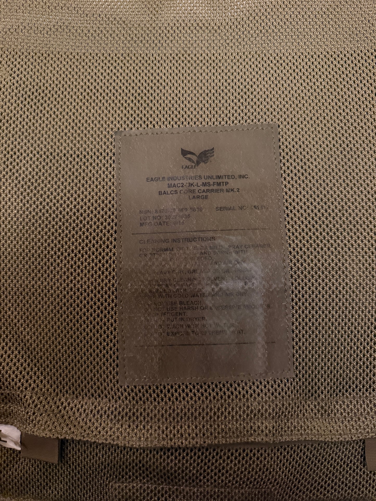 Eagle Industries MTP BALCS Core Carrier MK2