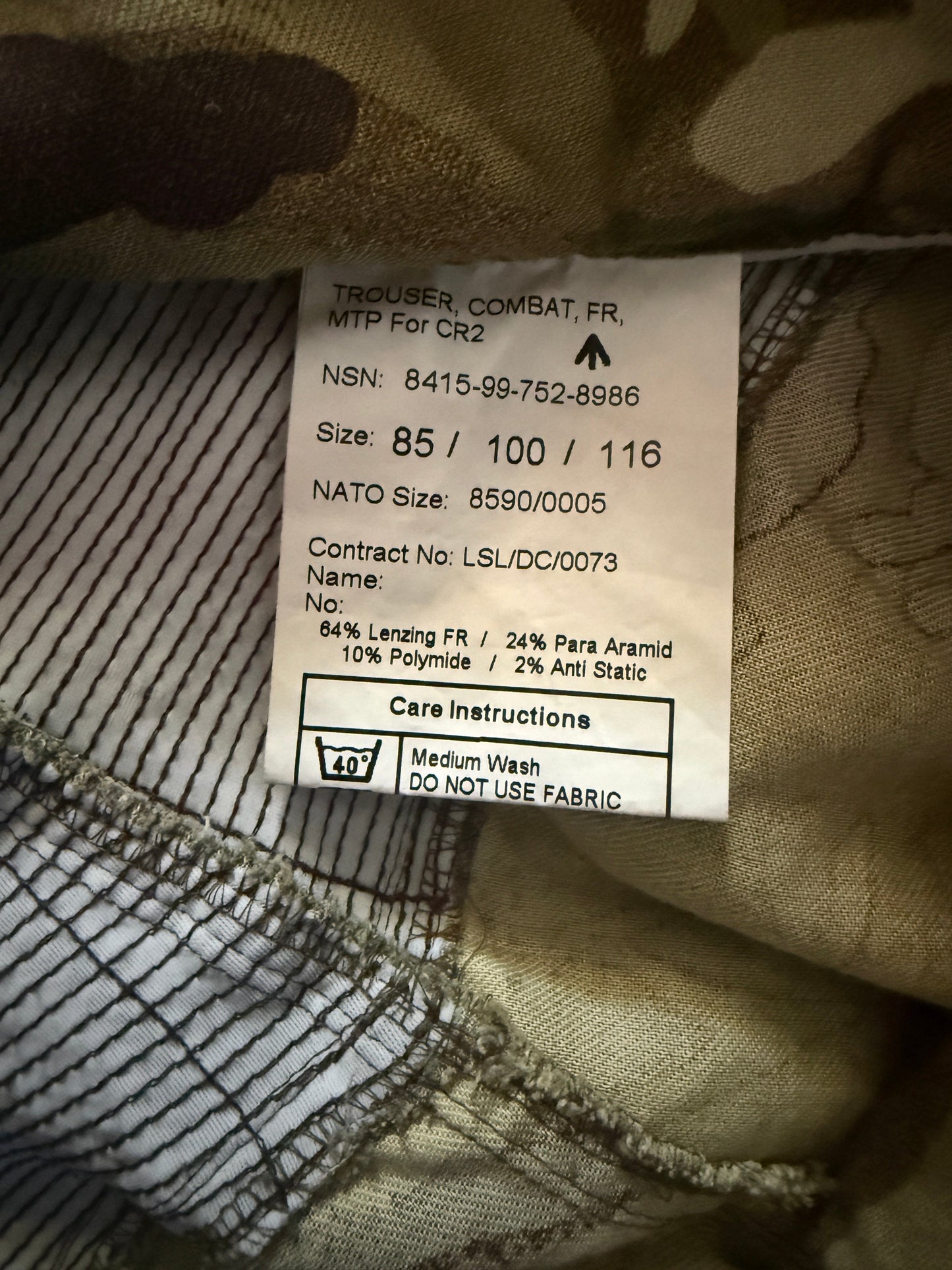 FR Combat Trousers CR2 MTP (Fire Resistant)