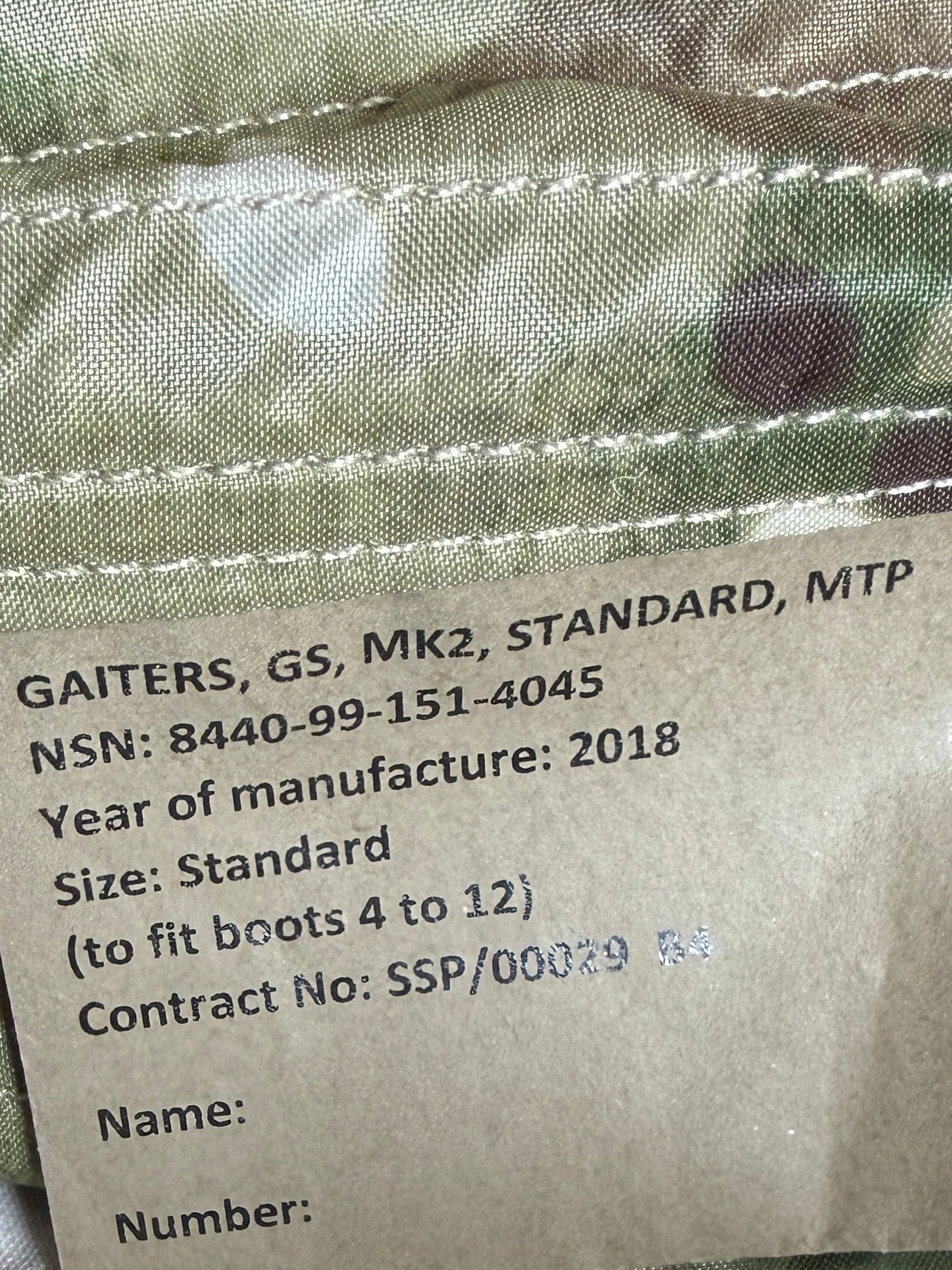 MTP Gaiters
