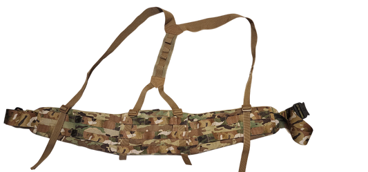 GearCraft Anatomical Warbelt (Cobra Buckle + Suspenders Included) Multicam